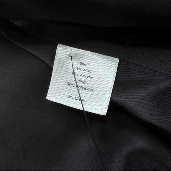 Talbots Tweed Jacket Pea Coat Red Black Buffalo Checked Plaid. Wool Blend. 14 - Picture 4 of 10